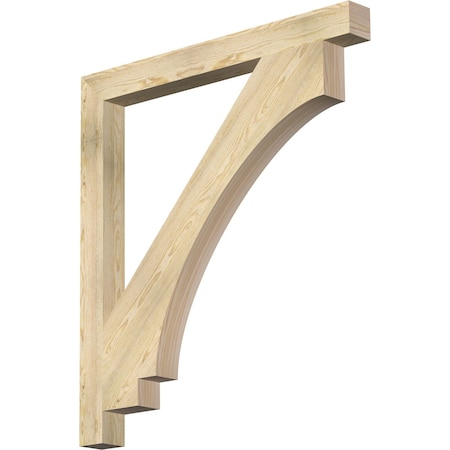 Ekena Millwork Imperial Block Rough Sawn Bracket, Douglas Fir, 4"W x 44"D x 48"H BKT04X44X48IMP05RDF